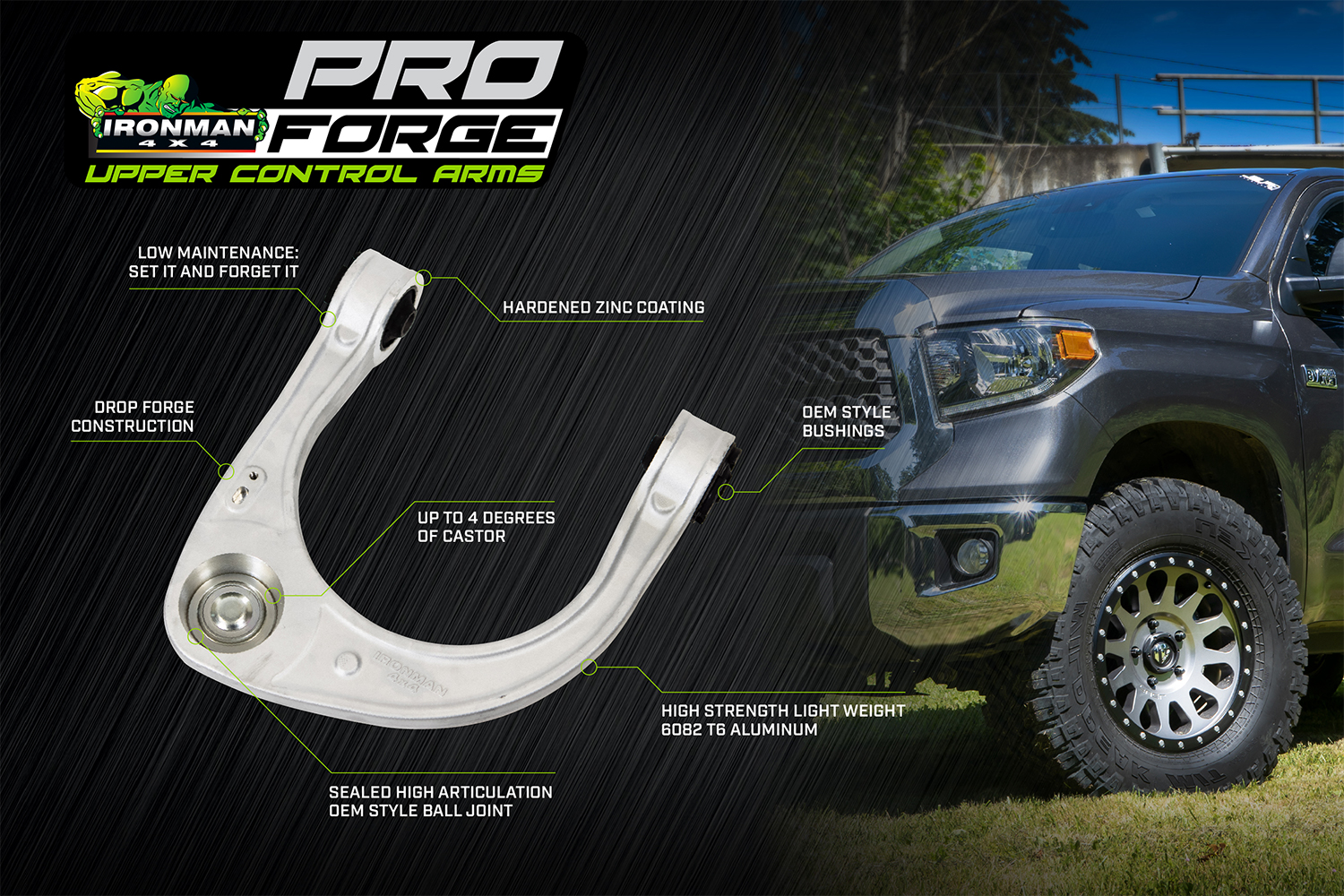 Pro Forge Upper Control Arms Suited For 2007-2021 Toyota Tundra Questions & Answers