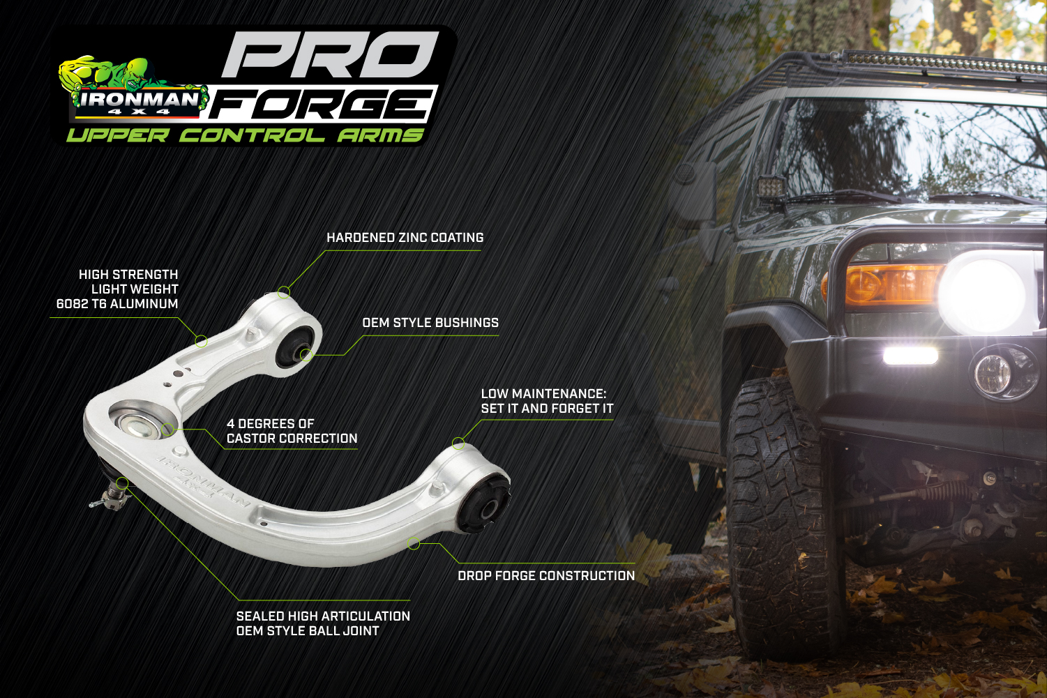 Pro Forge Upper Control Arms Suited For Toyota FJ Cruiser Questions & Answers