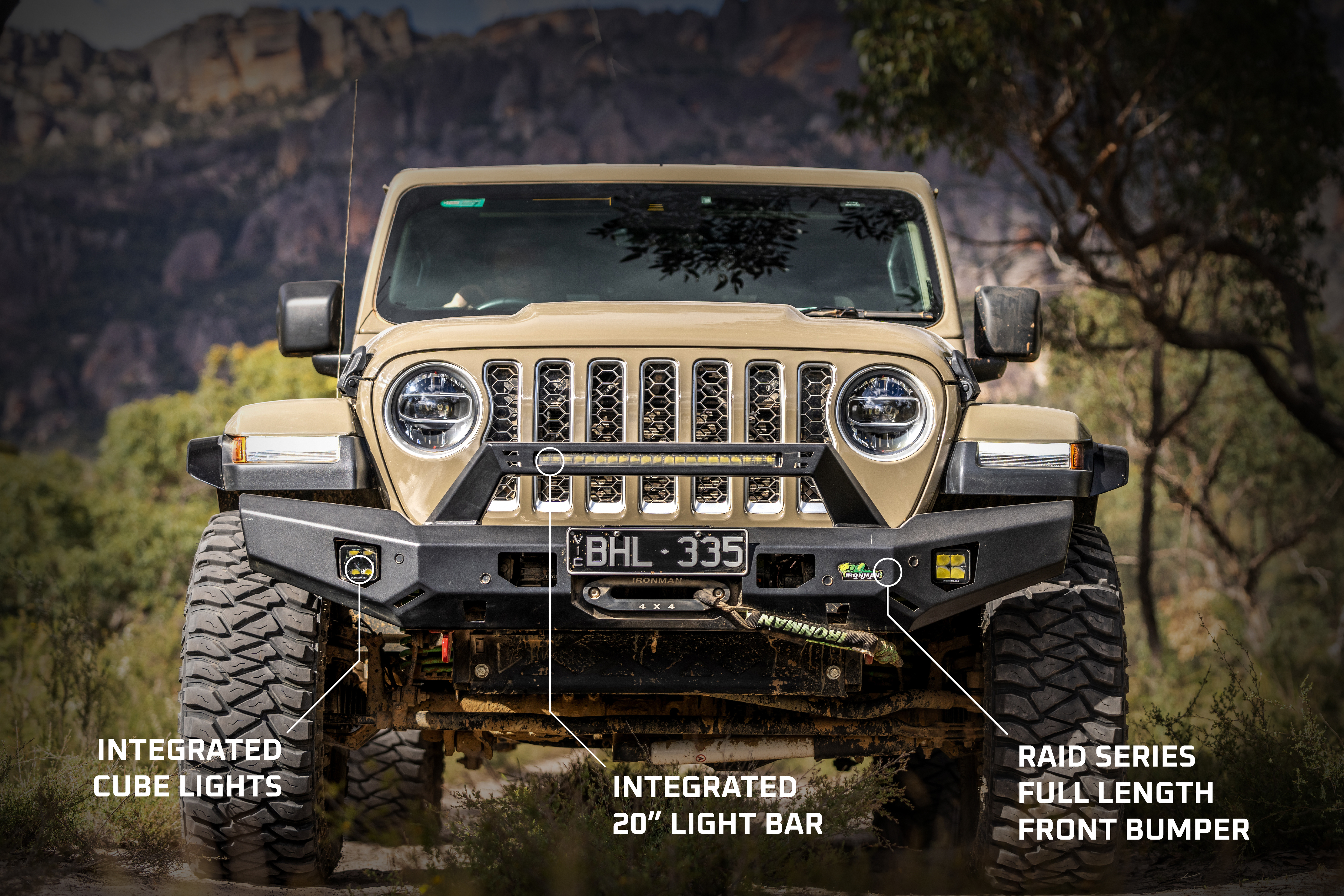 Raid Series Full Length Front Bumper Kit Suited for Jeep Gladiator JT Questions & Answers