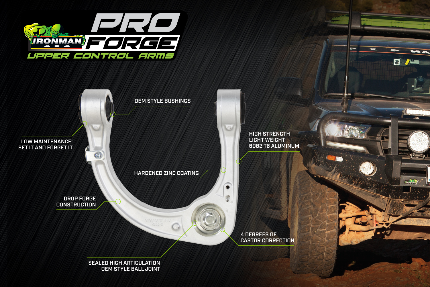 Pro Forge Upper Control Arms Suited For 2008+ Toyota 200 Series Land Cruiser / Lexus LX570 Questions & Answers